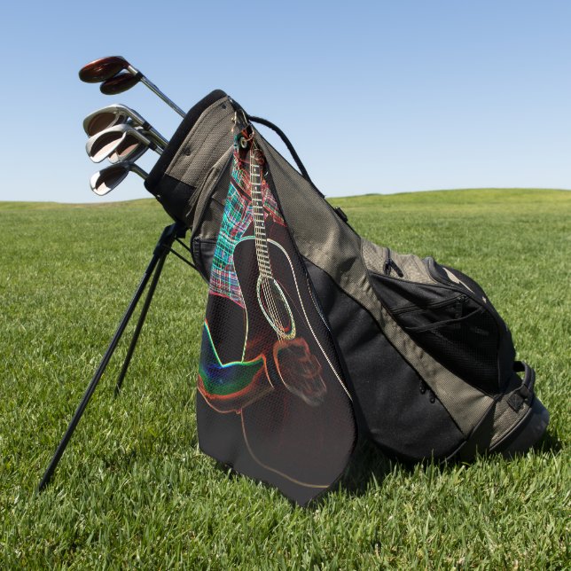 Guitar 1 gtcna golf towel (Green)