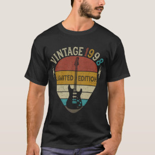 Guitar 24 Years Old Vintage 1998 24th Birthday T-Shirt