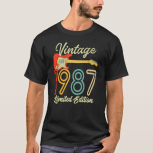 Guitar 35 Year Old Vintage 1987 T-Shirt