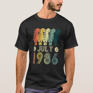 Guitar 36 Year Old Vintage 1986 T-Shirt