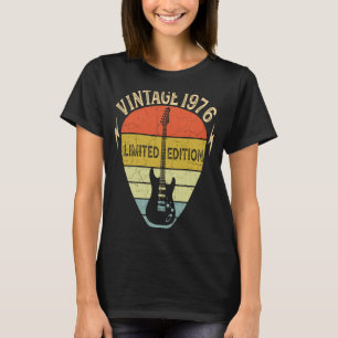 Guitar 46 Years Old Vintage 1976 T-Shirt
