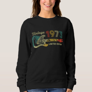 Guitar 49 Year Old Vintage 1973 Sweatshirt