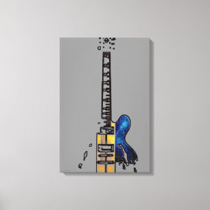 Guitar 4 16x24 (40x60cm) waccna canvas print