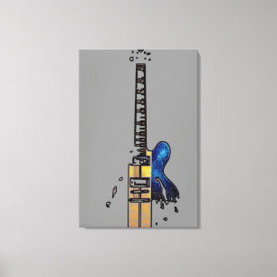 Guitar 4 24x36 (60x90cm) waccna canvas print
