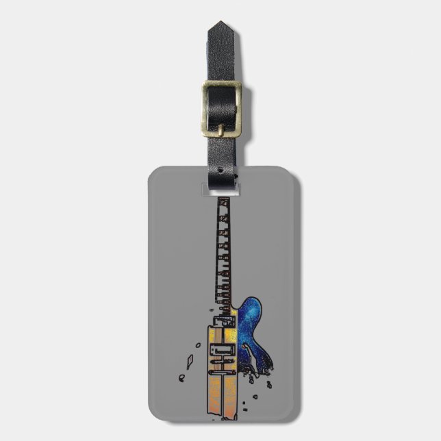 Guitar 4 cd ltcna luggage tag (Front Vertical)