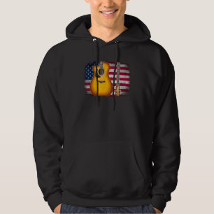 Guitar 4th Of July  American Flag For Men Women Hoodie