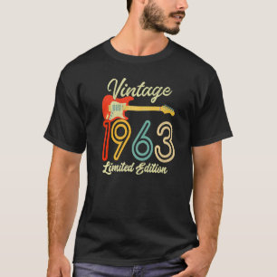 Guitar  59 Year Old  Vintage 1963 T-Shirt