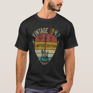Guitar  80th Birthday Best of 1942 T-Shirt