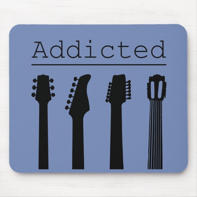 Guitar addicted mouse pad (Front)