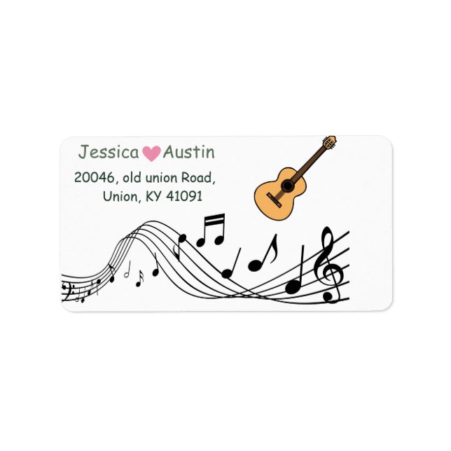 Guitar Address Labels   (Front)