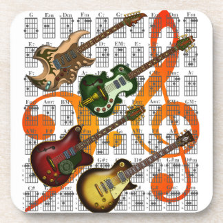 Guitar and Chord 07 Coaster