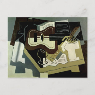 Guitar and Clarinet, 1920 Postcard