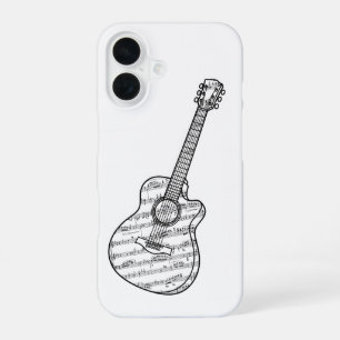 Guitar and Music Notes Phone Case