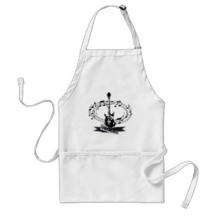 Guitar and Musical Notes Standard Apron
