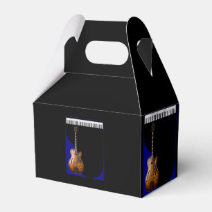 Guitar And Piano Background Favour Box