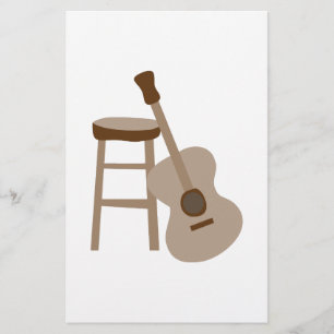 Guitar and Stool