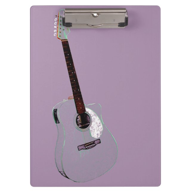Guitar art print clipboard (Front)