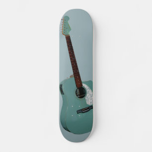 Guitar art print skateboard