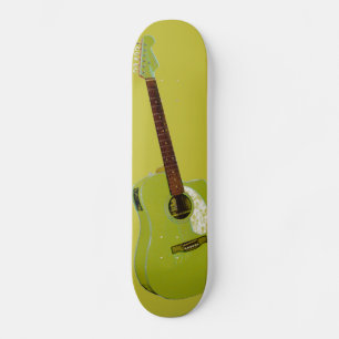 Guitar art print skateboard