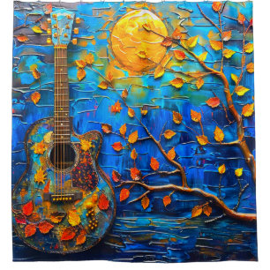 Guitar Art Shower Curtain