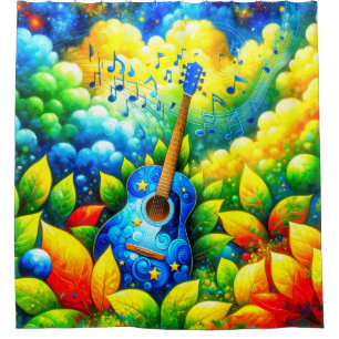 Guitar Art Shower Curtain
