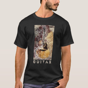 Guitar Artistic Digital Art T-shirt