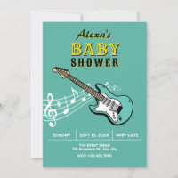 Guitar baby shower