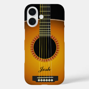 Guitar Background Texture iPhone 16 Case