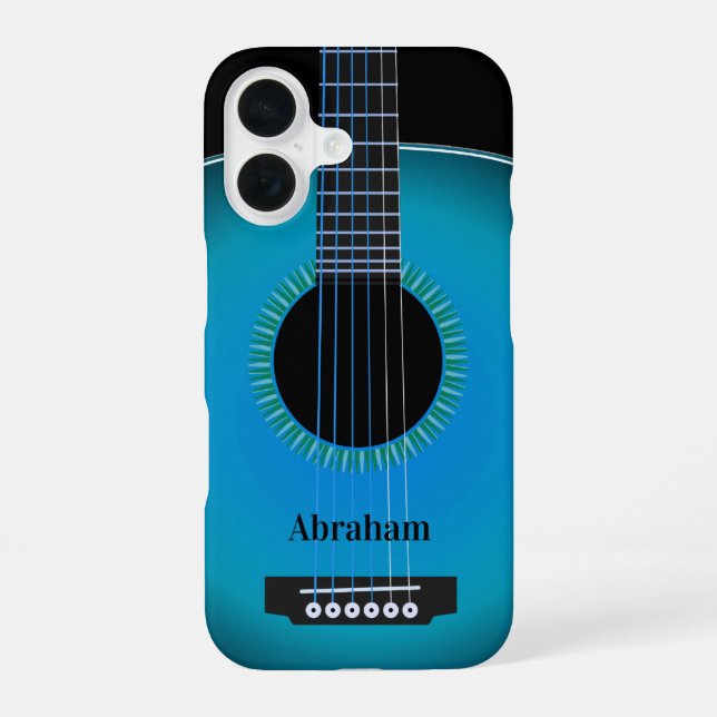  Guitar Background Texture iPhone 16 Case (Back)