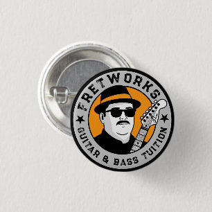 Guitar & Bass Tuition - Fret Works    3 Cm Round Badge