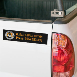 Guitar & Bass Tuition - Fret Works Bumper Sticker