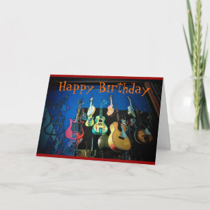 Guitar Birthday Card