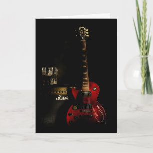 Guitar Birthday Greeting Card or any occasion
