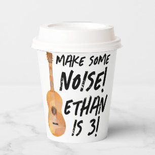 Guitar Birthday Party Paper Cups - Music Birthday