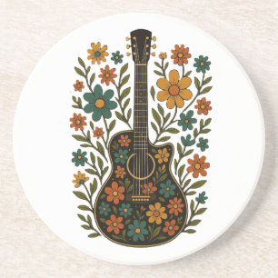 Guitar & Bloom Designs Coaster