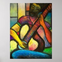 Guitar Blues Player