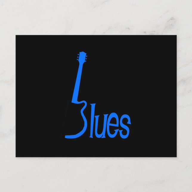 Guitar Blues Postcard (Front)