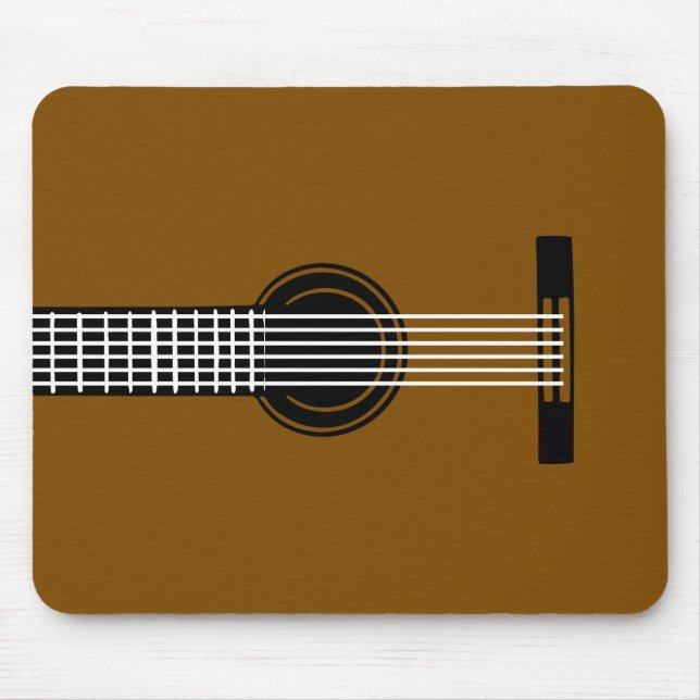 Guitar Body Mouse Pad (Front)