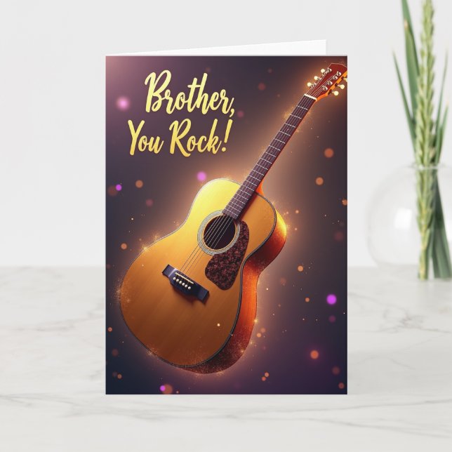 Guitar Brother You Rock Card (Front)
