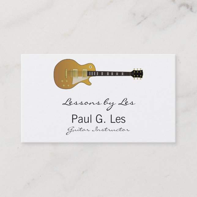 Guitar Business Card (Front)