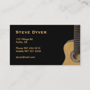 Guitar Business Card