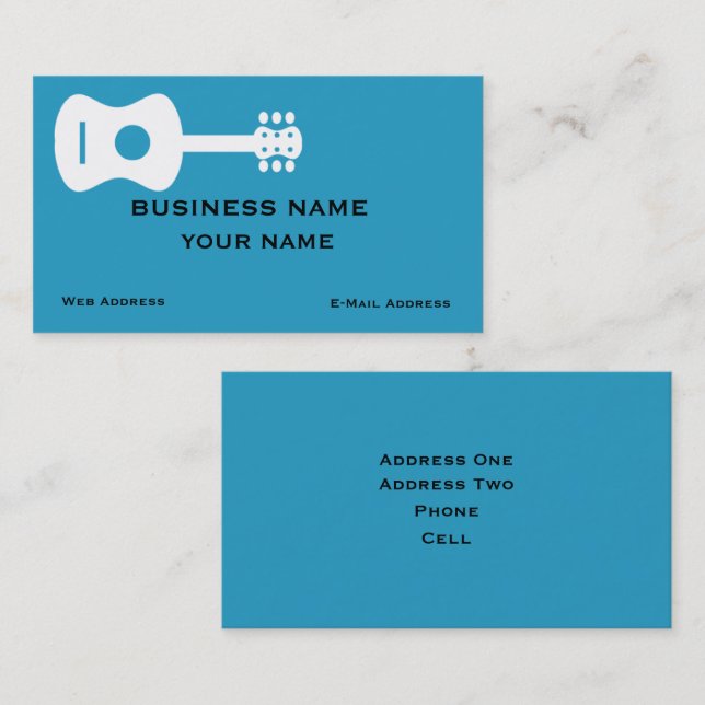 Guitar Business Card (Front/Back)