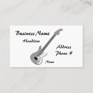 guitar, Business Card