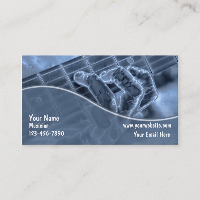 Guitar Business Cards (Front)