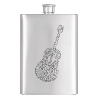 GUITAR by MINIFACES Hip Flask
