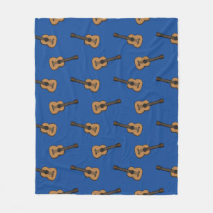 Guitar Cartoon Fleece Blanket