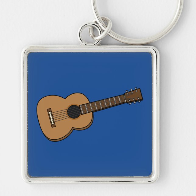 Guitar Cartoon Key Ring (Front)