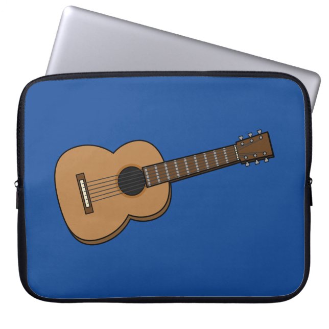 Guitar Cartoon Laptop Sleeve (Front)