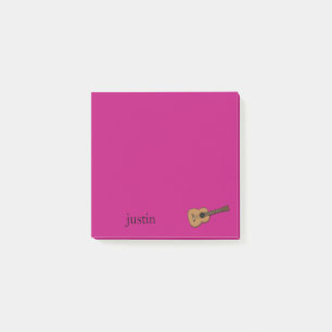 Guitar Cartoon   Personalize Post-it Notes