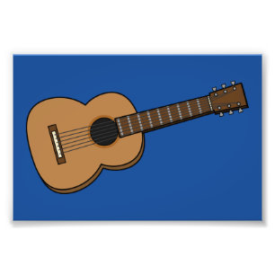 Guitar Cartoon Photo Print